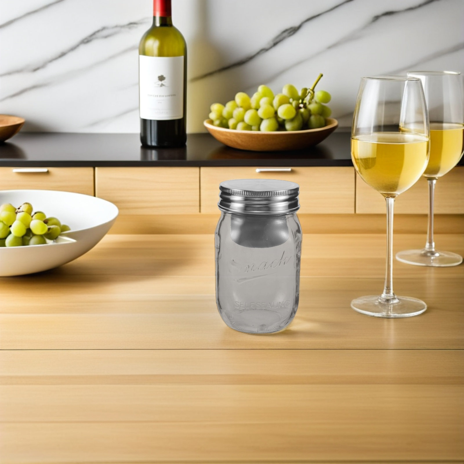 Meal Prep Glass Containers With Lids - 뚜껑이 있는 473ml 유리 샐러드 용기,