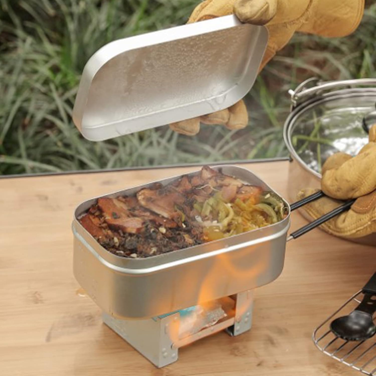 Meal Prep Containers - 접이식 도시락 상자 손잡이, 성인용 도시락