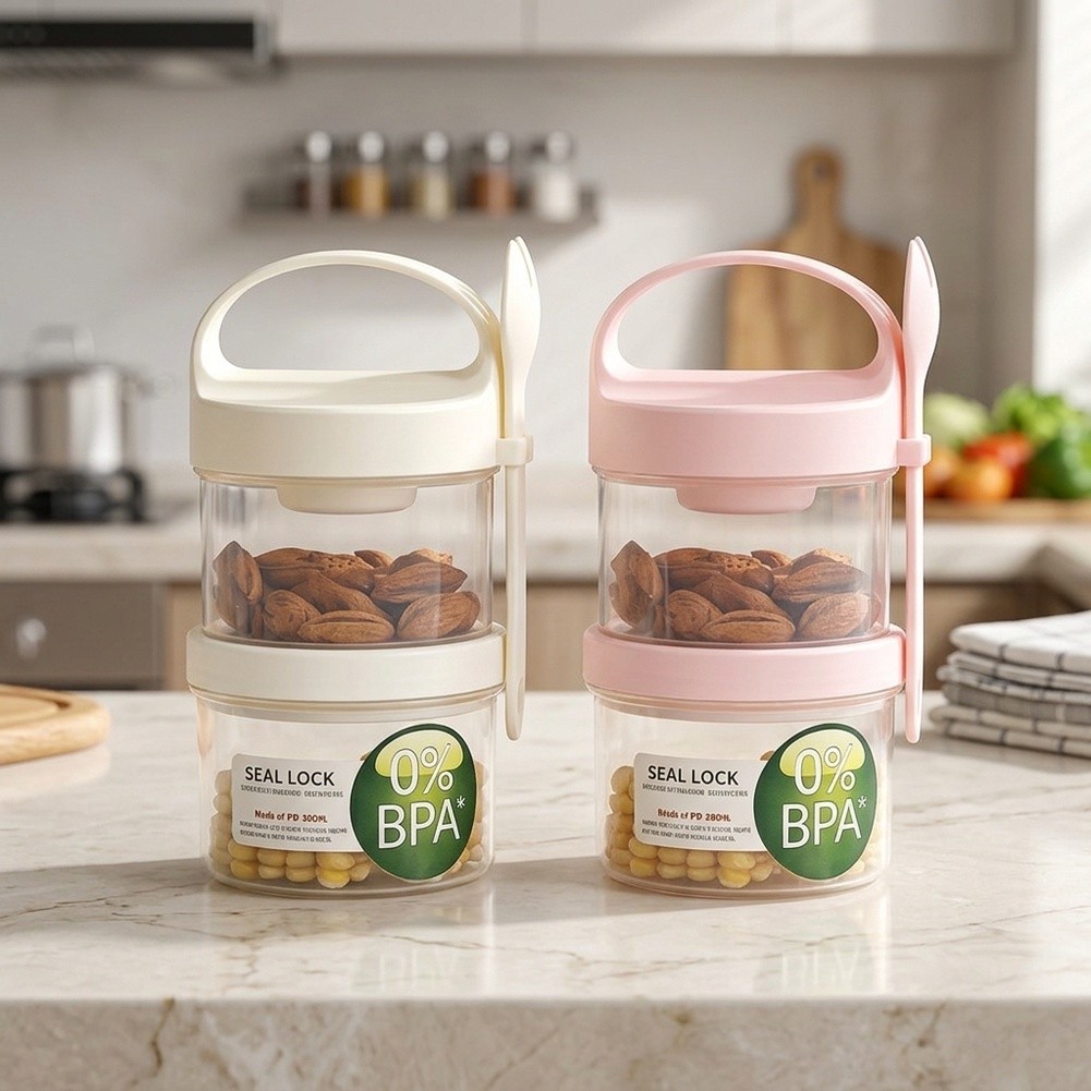 뚜껑과 스푼이 함께 제공되는 재사용 가능한 31온스 용 - Meal Prep Yogurt Parfait 리뷰 및 가격