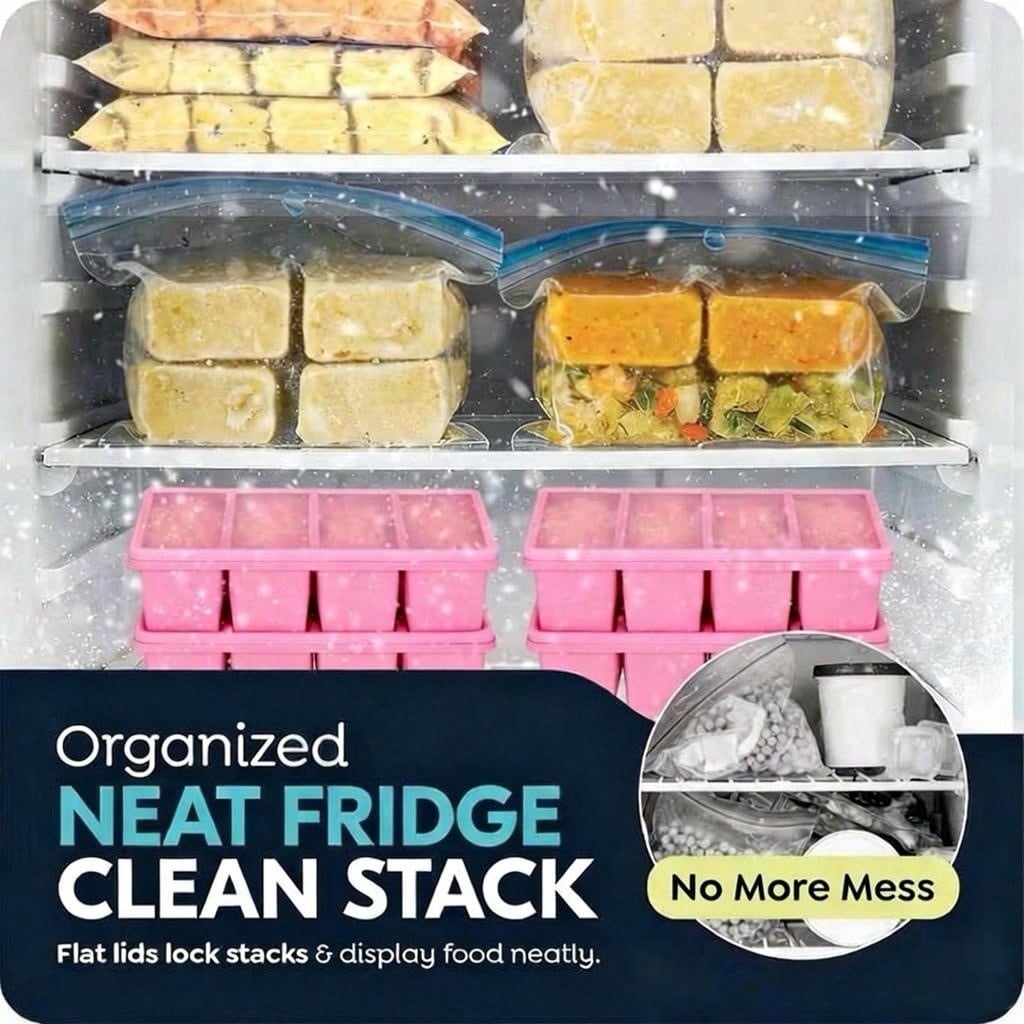 뚜껑이 있는 실리콘 냉동 용기 2개 세트, 1컵 분량의 - Meal Prep Containers 리뷰 및 가격