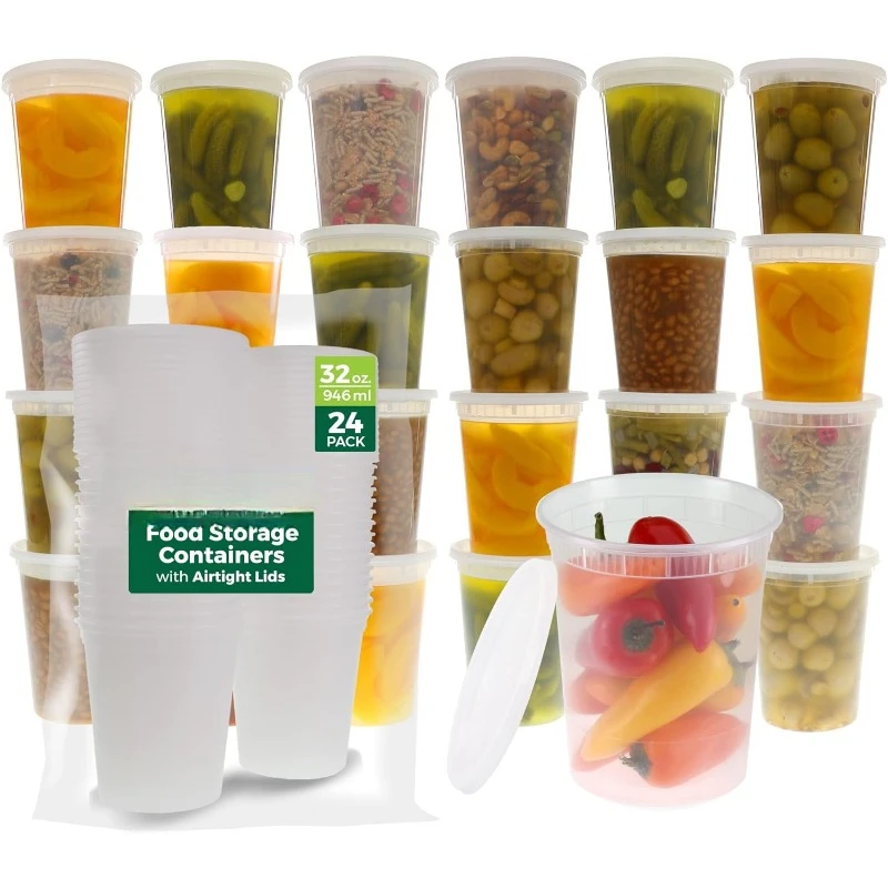뚜껑 포함 플라스틱 델리 용기, 슬라임, 수프, 식사  - Meal Prep Containers 리뷰 및 가격
