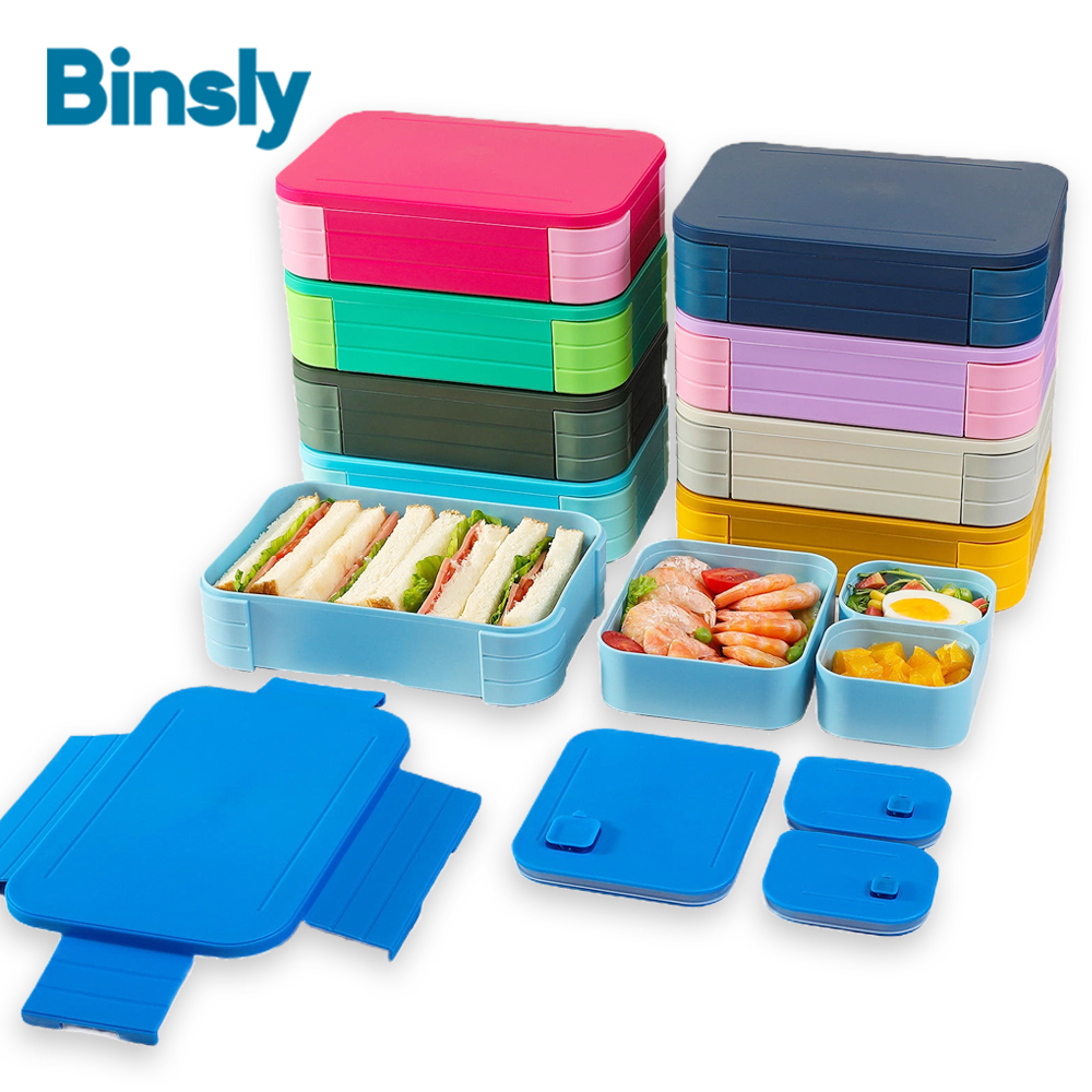현대식 도시락 4칸 누수 방지 식품 용기 휴대용 식사  - Meal Prep For Office 리뷰 및 가격