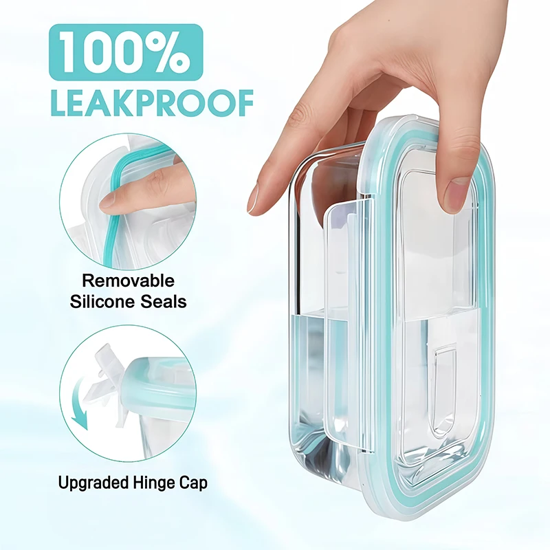 보로실리케이트 유리 도시락통, 밀폐형 누수 방지 벤토  - Meal Prep Glass Containers With Lids 리뷰 및 가격