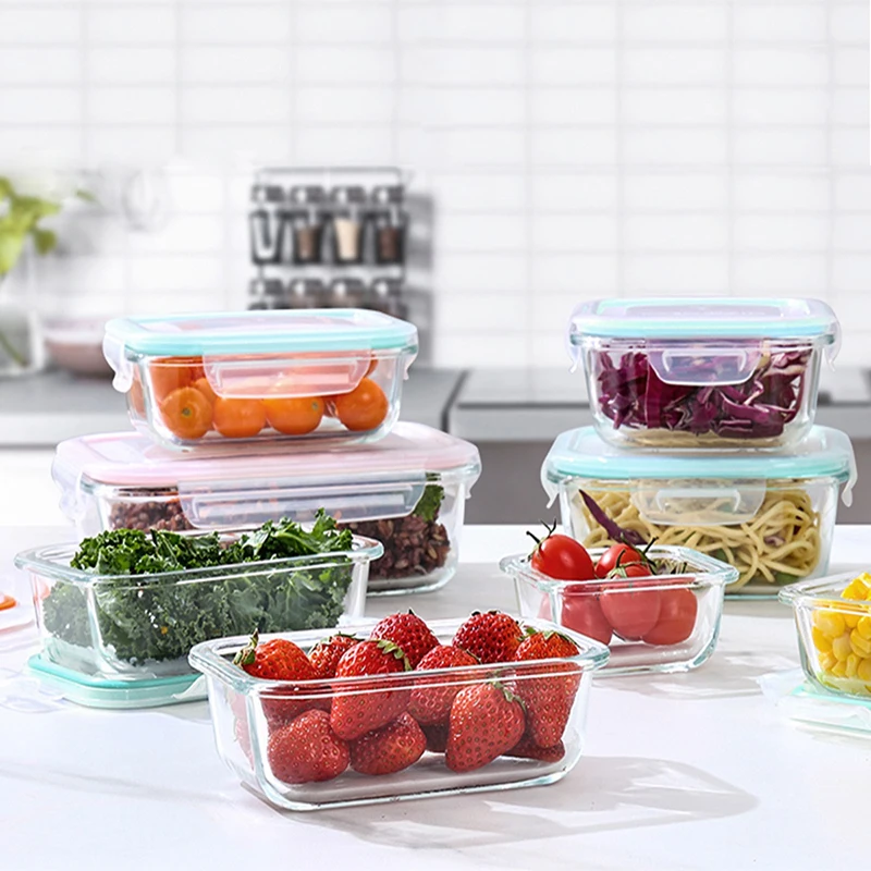 보로실리케이트 유리 도시락통, 밀폐형 누수 방지 벤토  - Meal Prep Glass Containers With Lids 리뷰 및 가격