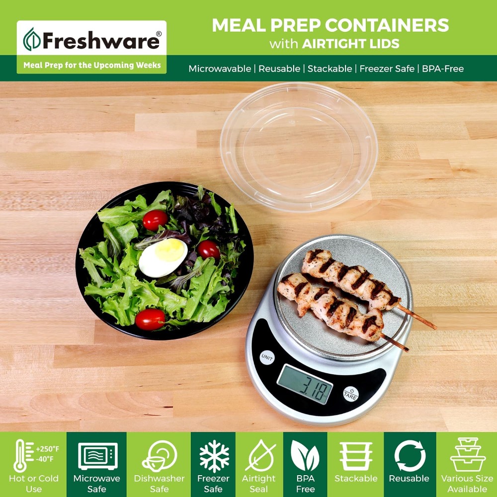 밀폐용기 30개 세트, 28온스 BPA 프리, 전자레인 - Meal Prep Containers 리뷰 및 가격