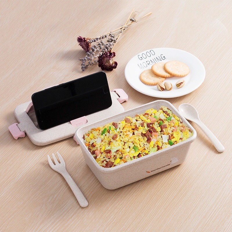 친환경 밀짚 식사 준비 용기 단층 전자레인지 사용 가능 - Meal Prep For Office 리뷰 및 가격