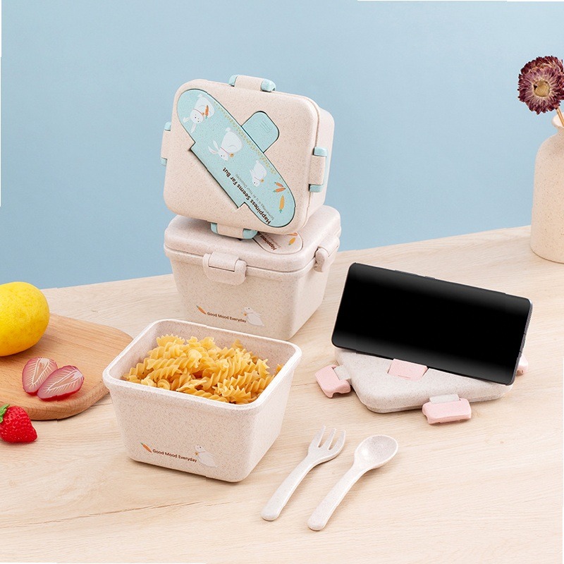친환경 밀짚 식사 준비 용기 단층 전자레인지 사용 가능 - Meal Prep For Office 리뷰 및 가격