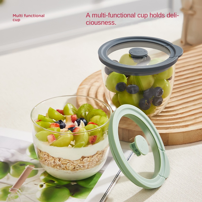 유리 오버나이트 오트밀 용기, 밀폐 통풍 뚜껑 포함,  - Meal Prep Yogurt Parfait 리뷰 및 가격